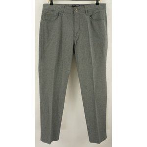 Halsey H44 Men's 36 x 32 Gray Herringbone Brushed Stretch Cotton 5 Pocket Pants